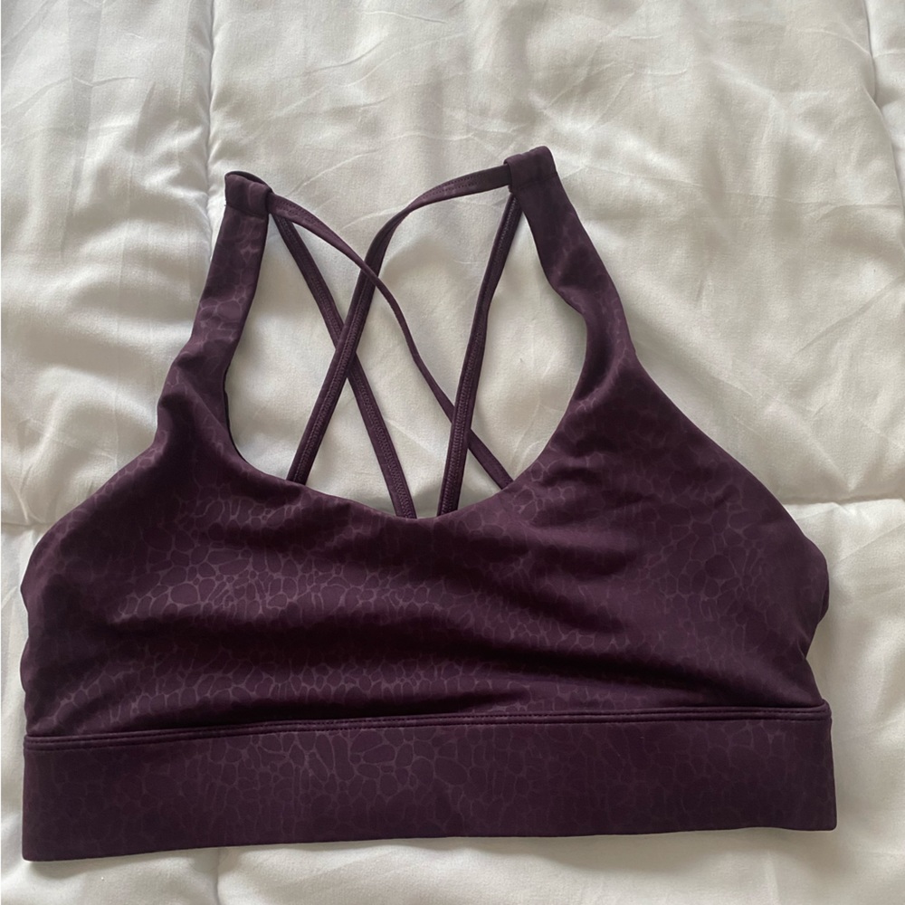 ZYIA Plum Rhinestone Strappy Bra Size